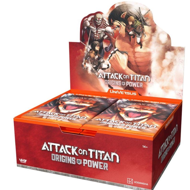 UniVersus CCG: Attack on Titan - Origins of Power Booster Display