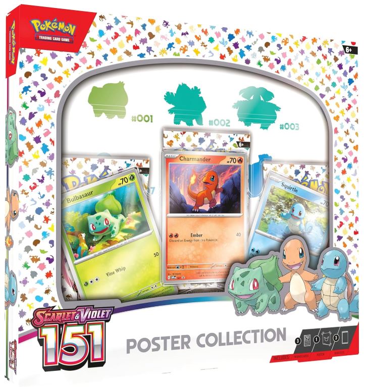 Pokemon TCG Scarlet & Violet 3.5 Pokemon 151 Poster Collection