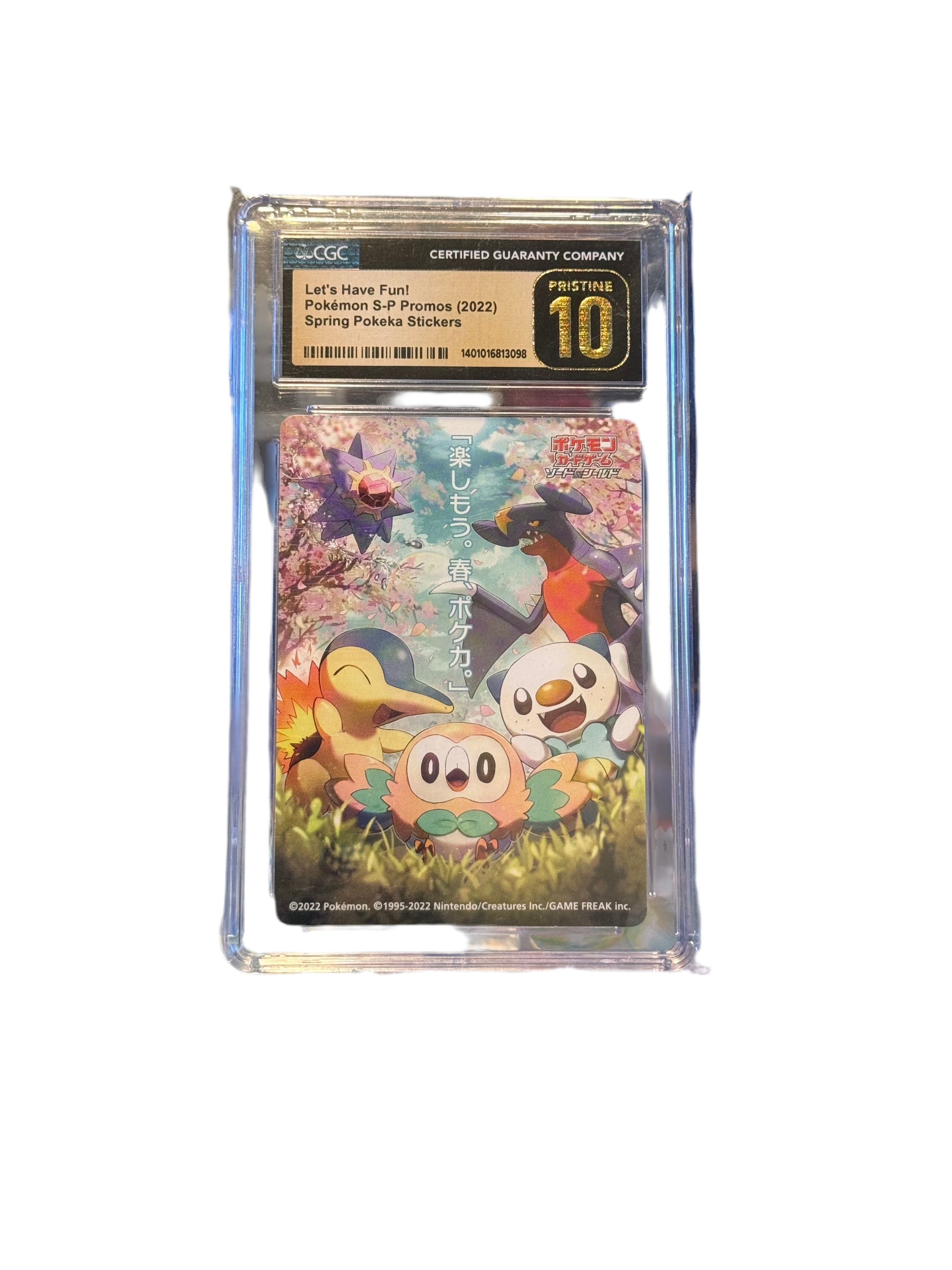 Pokémon “Let’s Have Fun!” Pristine 10 CGC