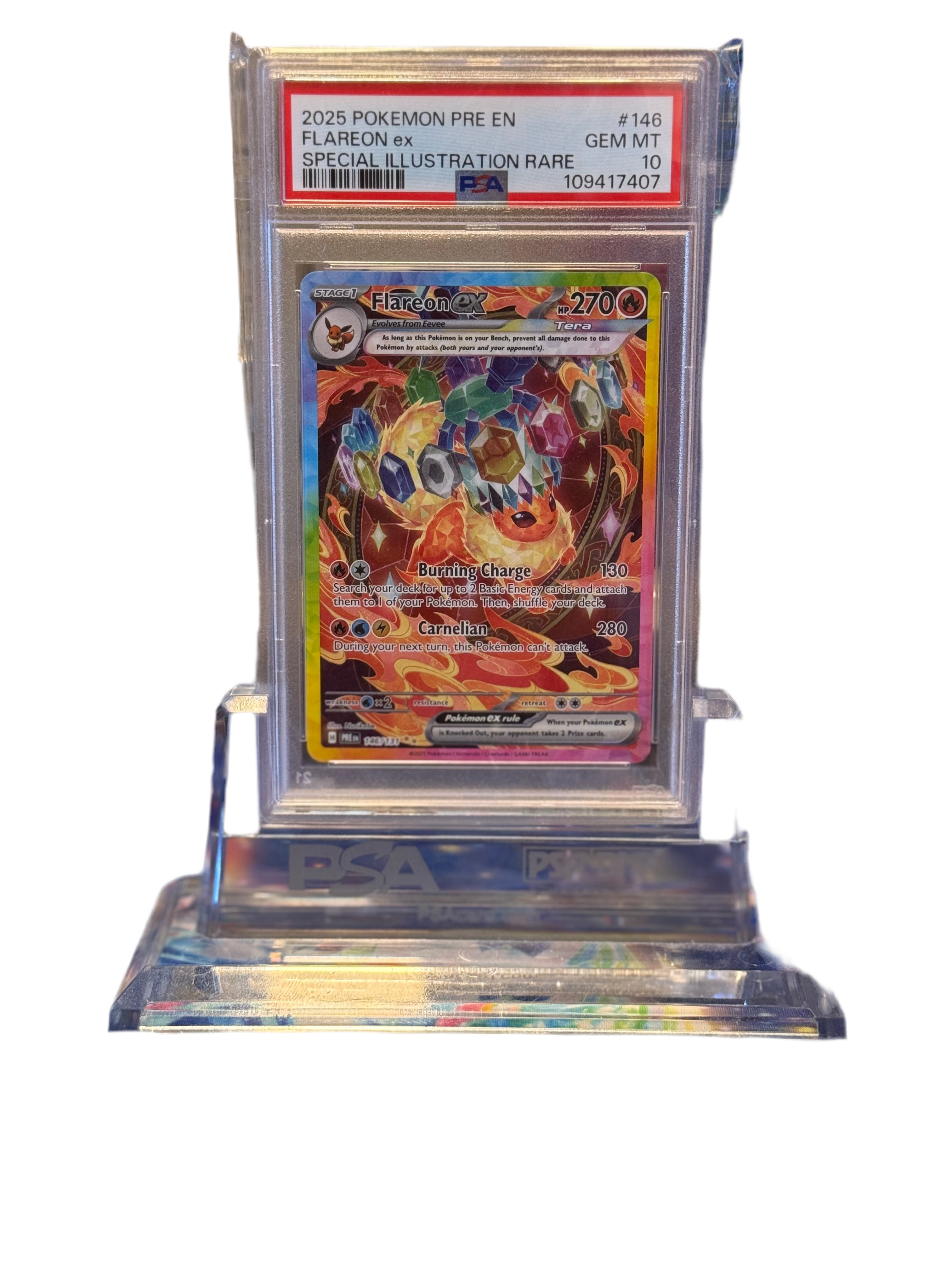 Pokémon Flareon ex 146/131 PSA 10