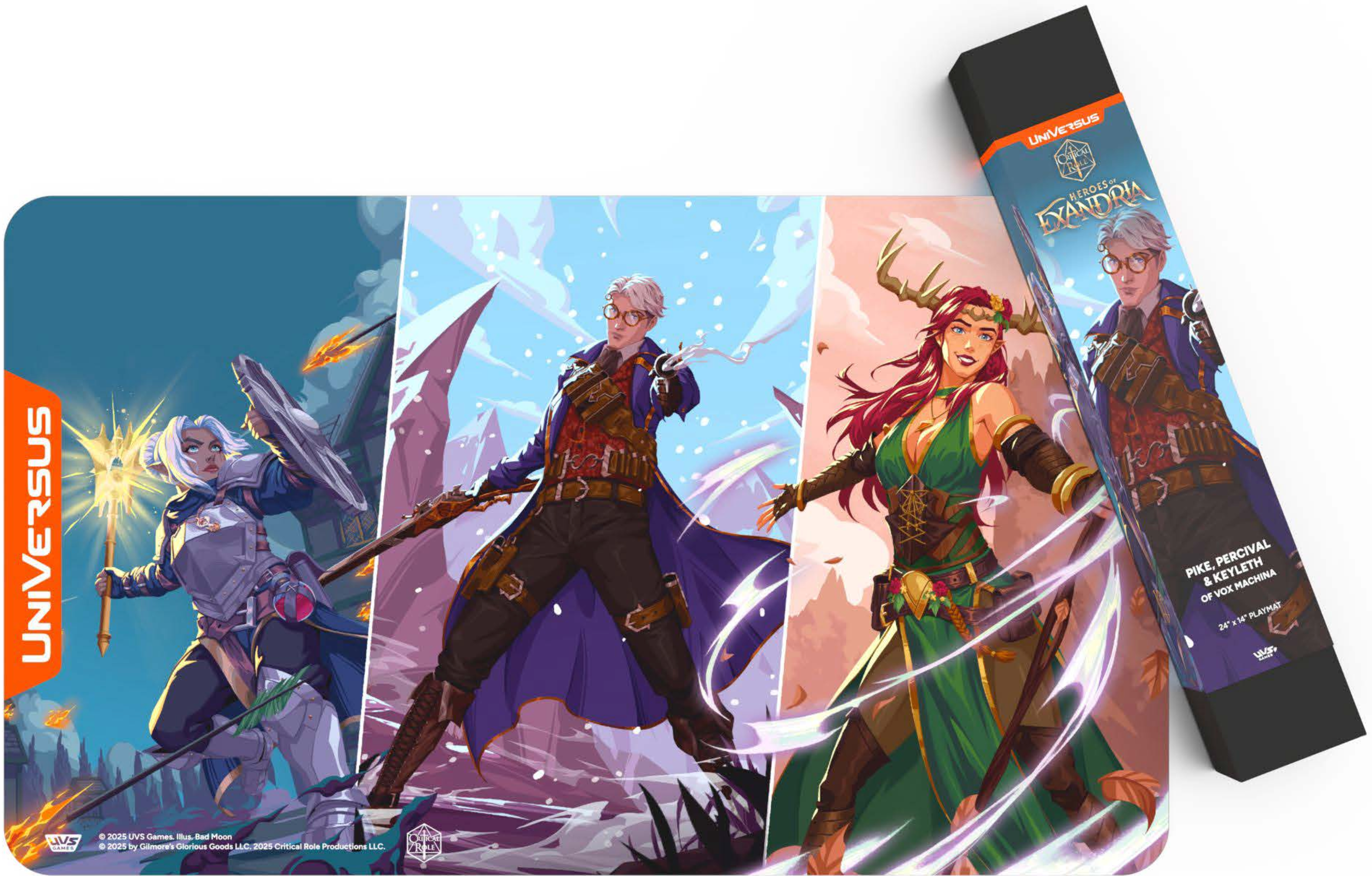 UniVersus CCG: Critical Role - Pike, Percival, & Keyleth Playmat