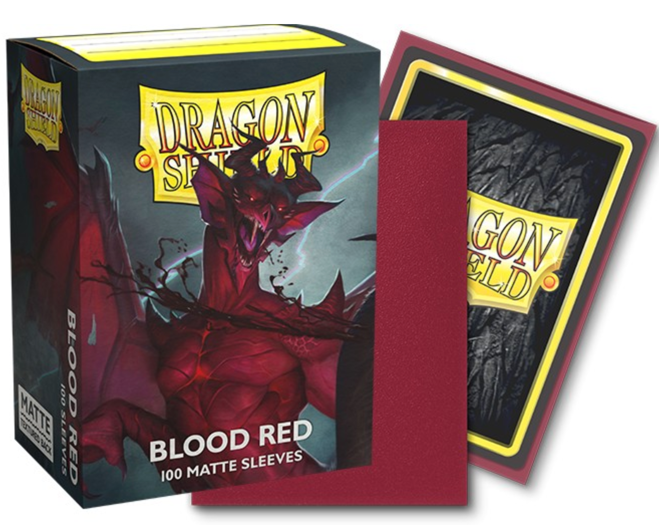 Dragon Shield Sleeves: Standard Matte - Blood Red 100CT