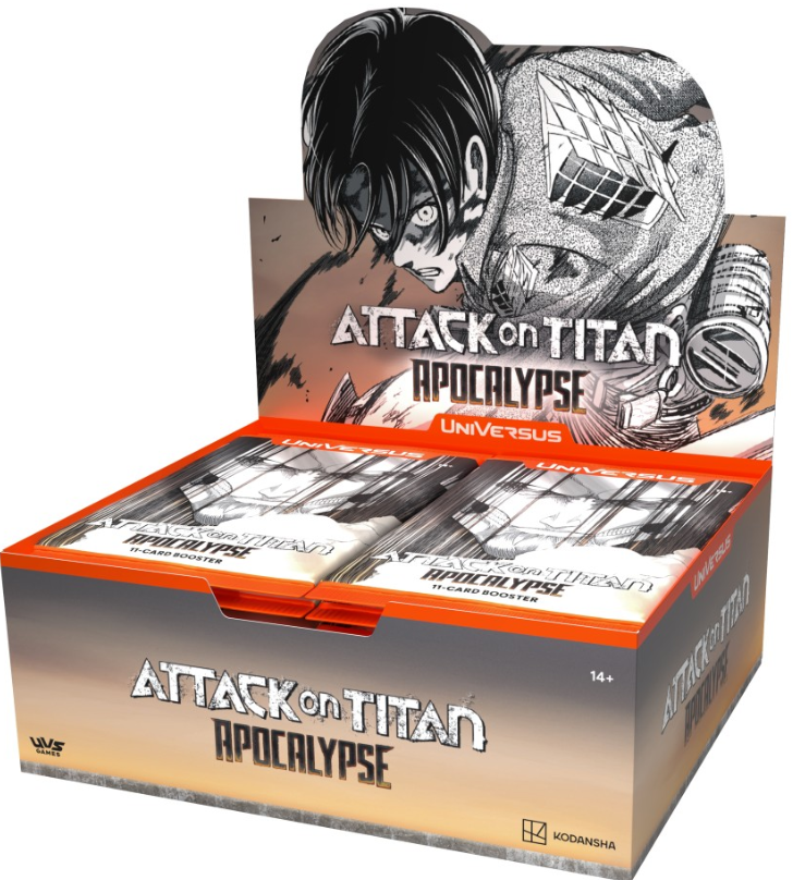 UniVersus CCG: Attack on Titan - Apocalypse Booster Display